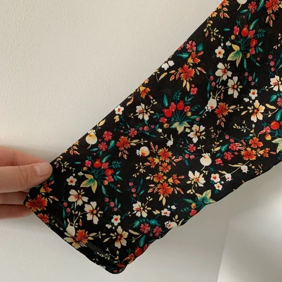 J. Crew Floral Long Sleeve Dress Lined - Picture 7 of 7